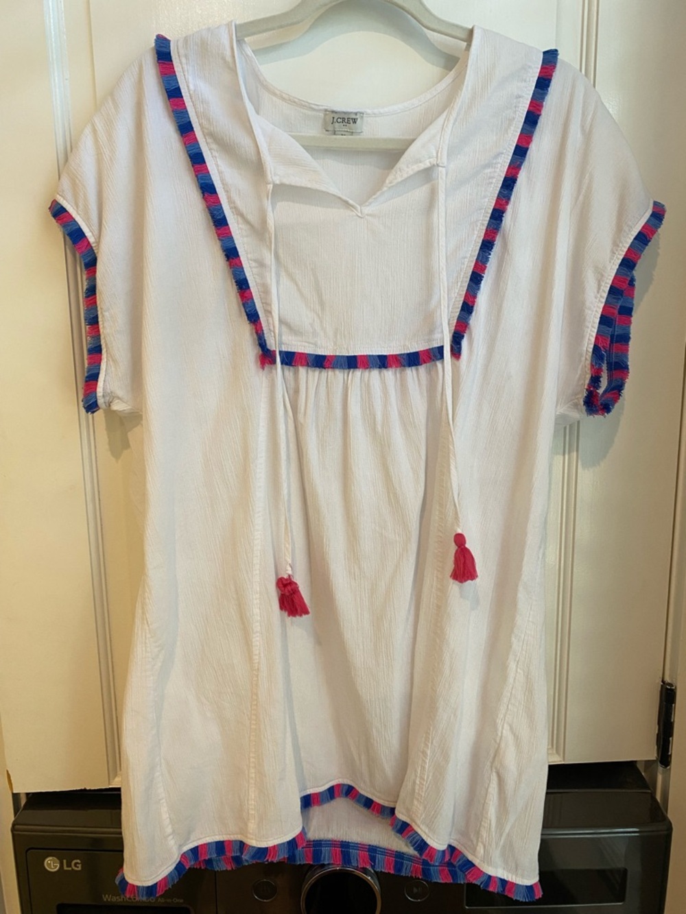 J Crew Tunic Swim Beach Fringe Coverup Medium